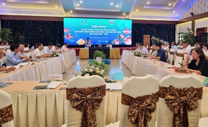 Preliminary conference on 2 years of implementing the pilot project to build standard agricultural and forestry raw material areas for the 2022–2025 period in Gia Lai. Photo: Tuan Anh.