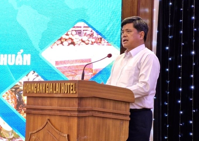 Deputy Minister Tran Thanh Nam spoke to direct the conference. Photo: Tuan Anh.