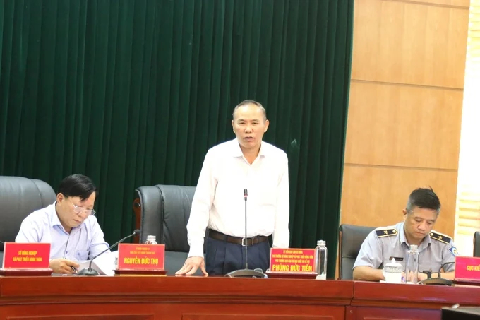 Mr Nguyen Duc Tho, Vice Chairman of Hai Phong City People's Committee, confirmed that more decisive actions will be directed to ensure effective implementation in the near future. Photo: Dinh Muoi.