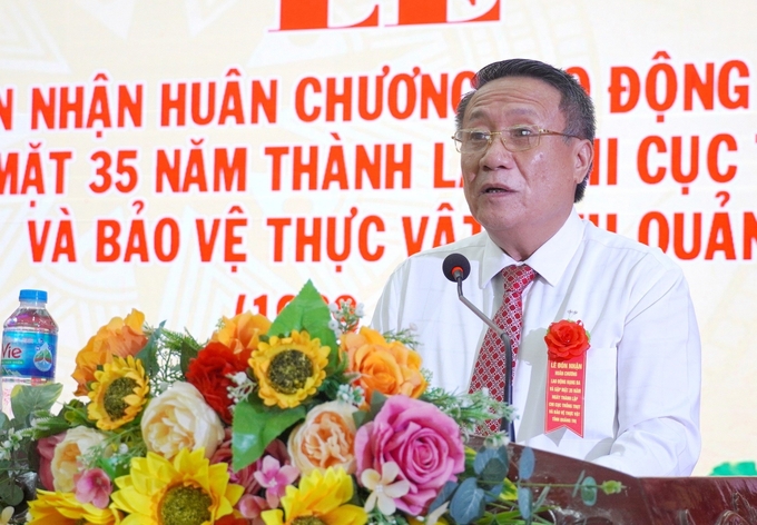 Ông Hà Sỹ Đồng, Phó Chủ tịch Thường trực UBND tỉnh Quảng Trị phát biểu tại buổi lễ. Ảnh: CĐ.