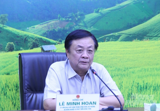 Minister of Agriculture and Rural Development Le Minh Hoan speaks at the workshop. Photo: Trung Quan.