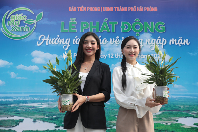 2.600 cây trang và cây bần chua sẽ được Báo Tiền Phong trao cho Sở NN-PTNT Hải Phòng khi thực hiện trồng cây hai đợt, theo lịch thủy triều. Ảnh: Đinh Mười.