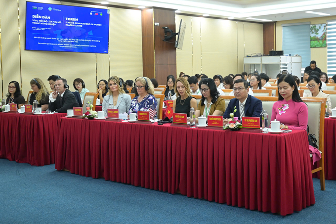 Forum for the Advancement of Women in Agriculture is held at the Vietnam National University of Agriculture. Photo: Tung Dinh.