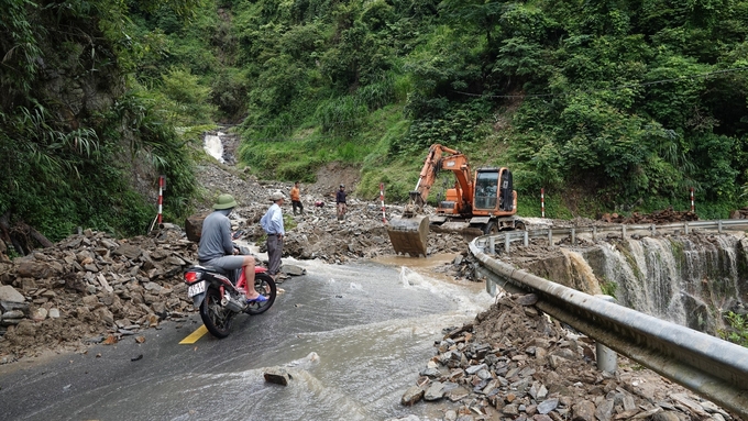 Chính quyền và người dân huyện Mù Cang Chải đang cảnh giác cao độ với tình hình mưa lũ. Ảnh: Thanh Tiến.