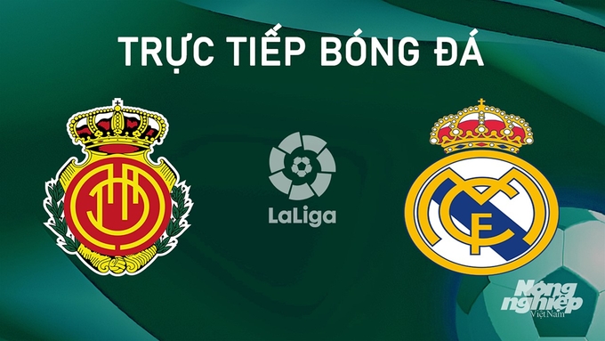 Trực tiếp bóng đá La Liga 2024/25 giữa Mallorca vs Real Madrid ngày 19/8/2024