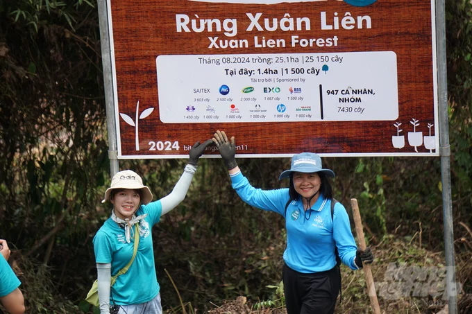 Tree planting with Gaia in national parks and nature reserves not only supports but also contributes to the implementation of the Government’s 1 Billion Trees Project for the 2021-2025 period. Photo: Quoc Toan.