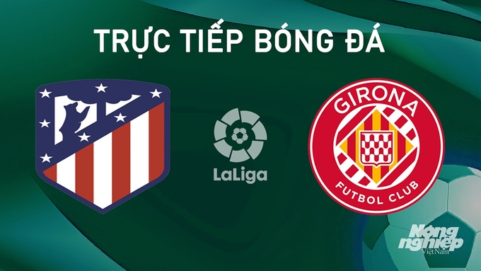 Trực tiếp bóng đá La Liga 2024/25 giữa Atletico Madrid vs Girona hôm nay 26/8/2024