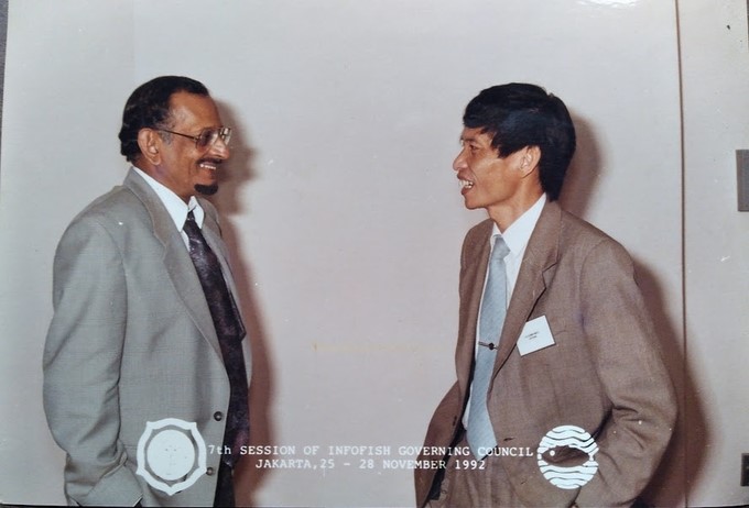 One year later, when I met Mr. Henry De Saram, Director of INFOFISH, at the INFOFISH Executive Council meeting, we still talked about the success of the training class in Vietnam. Documentary photo of former Minister Ta Quang Ngoc.