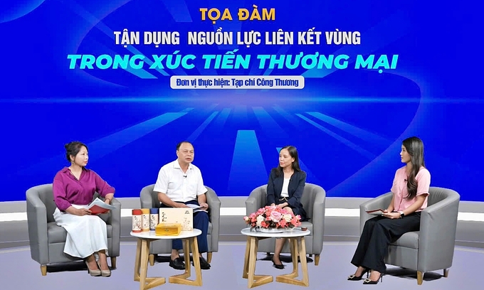 Tọa đàm Tận dụng nguồn lực liên kết vùng trong xúc tiến thương mại do Tạp chí Công thương tổ chức. Ảnh: TCCT.