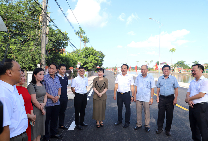 Xã Tây Hưng được đánh giá cao trong việc giải phóng mặt bằng để triển khai dự án. Ảnh: CTV.