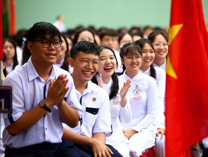 Năm học 2024 - 2025, ngành giáo dục và đào tạo TP Cần Thơ quyết tâm thực hiện tốt kế hoạch năm học với chủ đề 'Đổi mới sáng tạo, nâng cao chất lượng, đoàn kết kỷ cương'. Ảnh: Kim Anh.