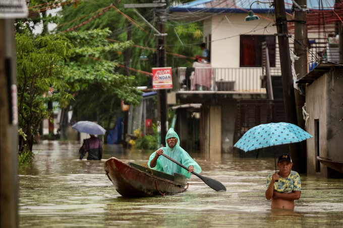 Bão Yagi hay còn có tên gọi là Enteng gây ngập lụt tại Philippines. Ảnh: Reuters. 