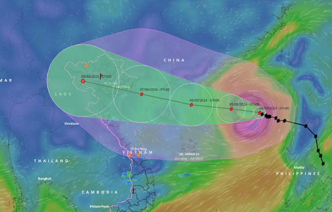 1 million ha rice forcasted to be affected by Super typhoon Yagi