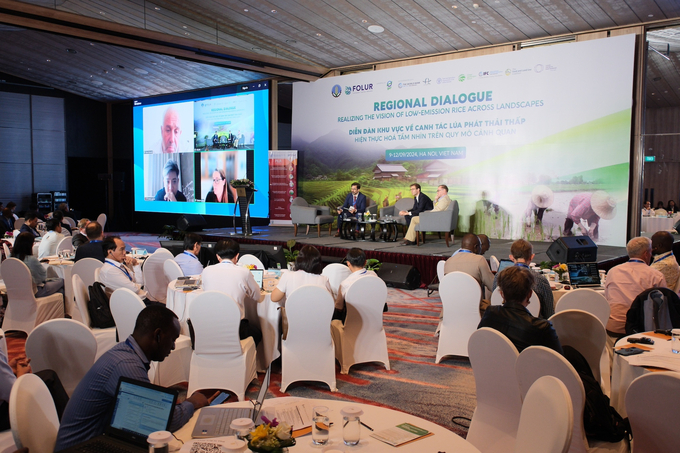 Regional forum 'Realizing the vision of low-emission rice across landscapes' on September 10. Photo: Quynh Chi.