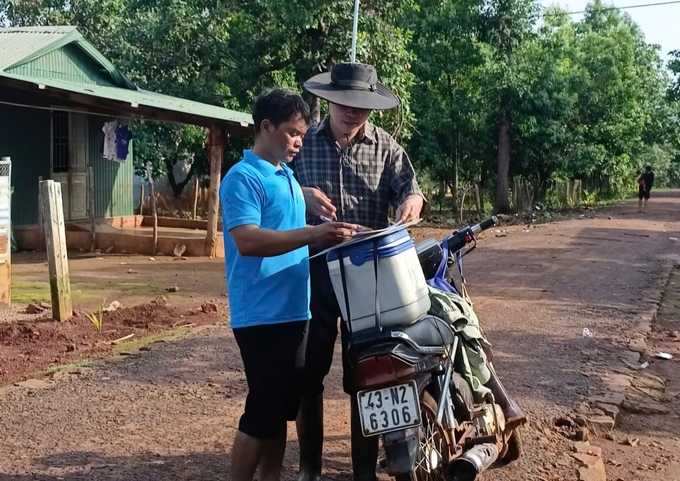 Trước buổi đi tiêm. Ảnh: Đ.L. 