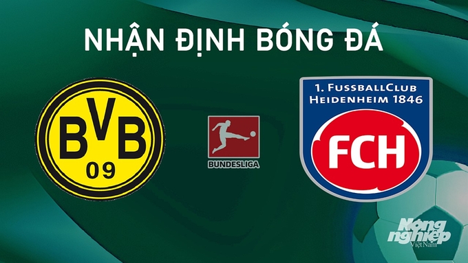 Nhận định bóng đá Bundesliga giữa Dortmund vs Heidenheim ngày 14/9/2024