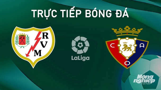 Trực tiếp bóng đá La Liga 2024/25 giữa Rayo Vallecano vs Osasuna ngày 17/9/2024