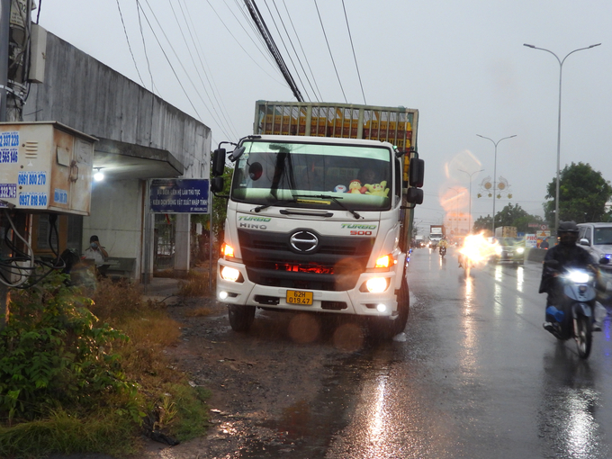 Trạm kiểm dịch động vật Suối Sâu tăng cường công tác thanh, kiểm tra phương tiện vận chuyển động vật. Ảnh: Trần Trung.