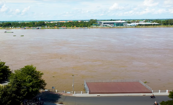 Lượng mưa ngày dự báo trên khu vực hạ lưu sông Mekong trong 6 ngày tới ở mức khá cao.