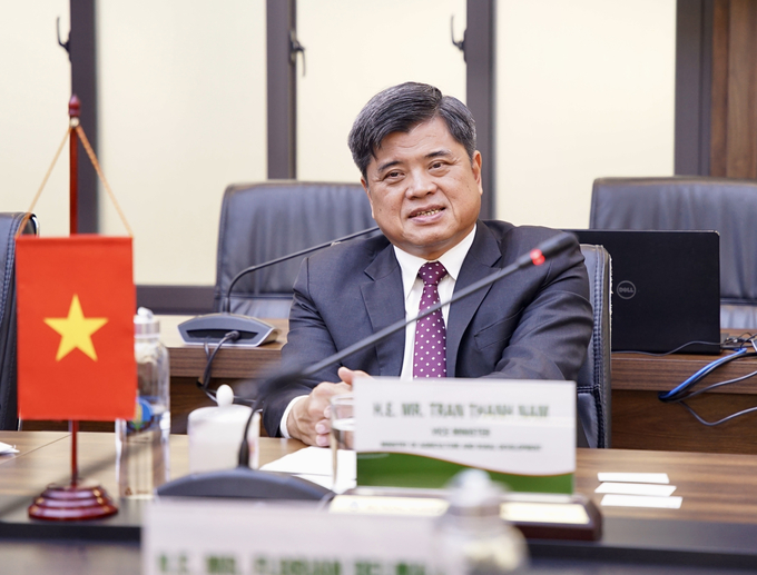 Deputy Minister Tran Thanh Nam affirmed that France and Vietnam have built a close relationship in the agricultural sector over the years. Photo: Linh Linh.