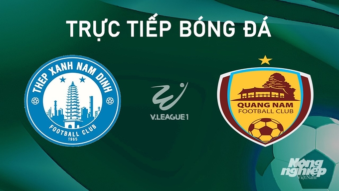 Trực tiếp bóng đá V-League 2024/25 giữa Nam Định vs Quảng Nam hôm nay 23/9/2024