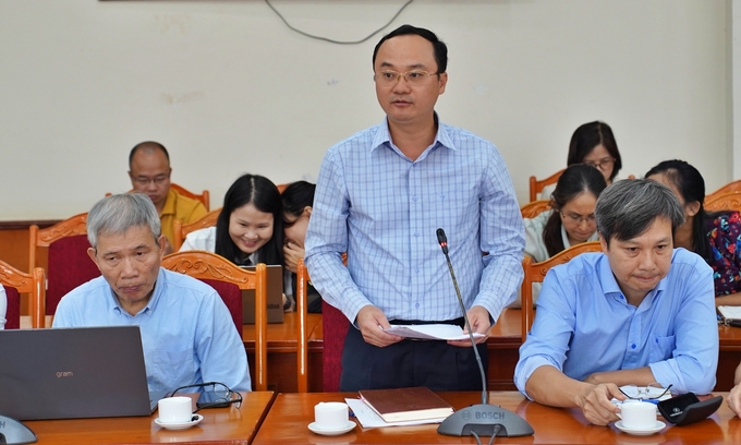 Deputy Director Vu Duy Van: 'Quang Ninh’s forest coverage rate may decrease by 10%.' Photo: Bao Thang.