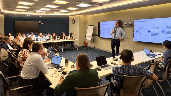 Workshop on the legal elements of the Transformative Carbon Asset Facility (TCAF) organized by the World Bank. Photo: Quynh Chi.