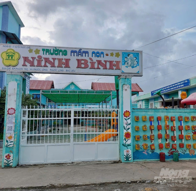 Trường Mầm non Ninh Bình. Ảnh: Trọng Linh.