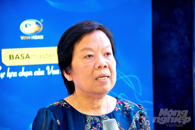 Mrs. Truong Thi Le Khanh, Chairwoman of the Board of Directors of Vinh Hoan Joint Stock Company. Photo: Le Hoang Vu.