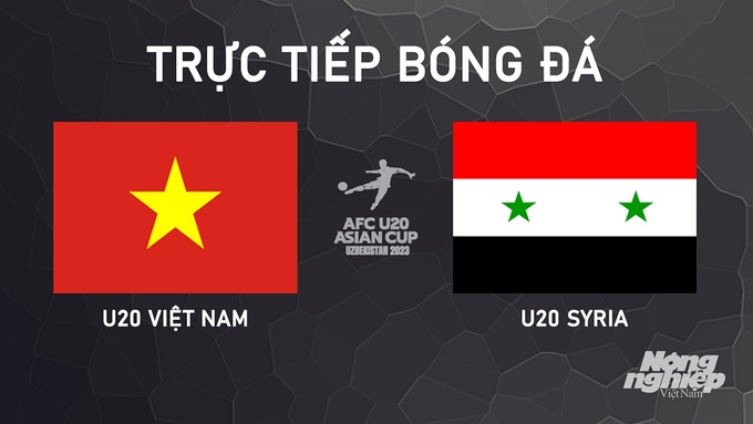 Trực tiếp bóng đá U20 Châu Á 2025 giữa Việt Nam vs Syria hôm nay 29/9/2024