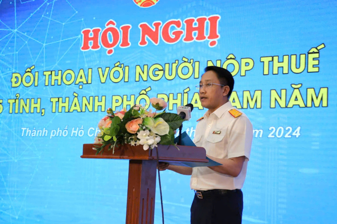  Phó tổng cục trưởng Tổng cục Thuế Mai Sơn. Ảnh: Truyền thông Tổng cục Thuế