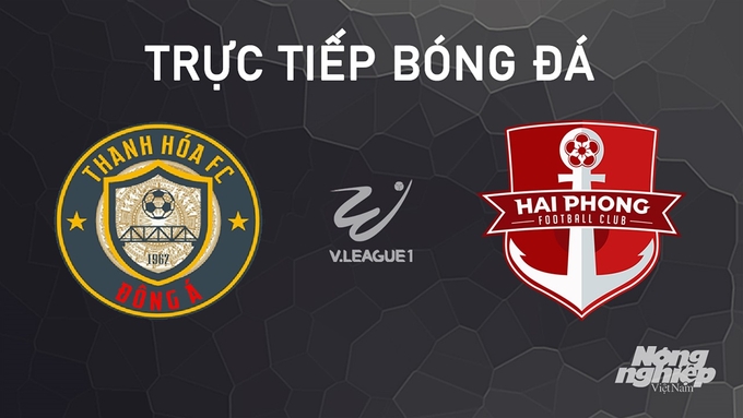 Trực tiếp bóng đá V-League 2024/25 giữa Thanh Hóa vs Hải Phòng hôm nay 30/9/2024