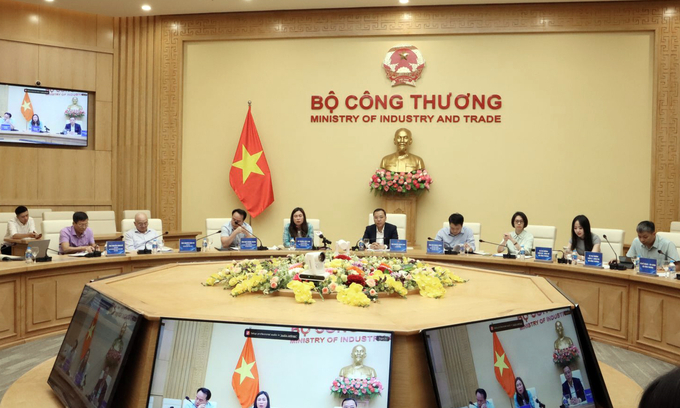 The Ministry of Industry and Trade collaborated with Vietnam’s overseas trade offices to organize the Trade Promotion Conference. Photo: MOIT.