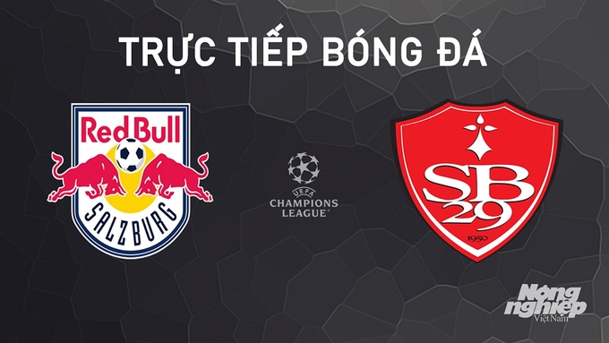 Trực tiếp bóng đá giữa RB Salzburg vs Brest hôm nay 1/10/2024