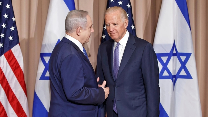 Thủ tướng Israel Benjamin Netanyahu và Tổng thống Mỹ Joe Biden. Ảnh: AP.