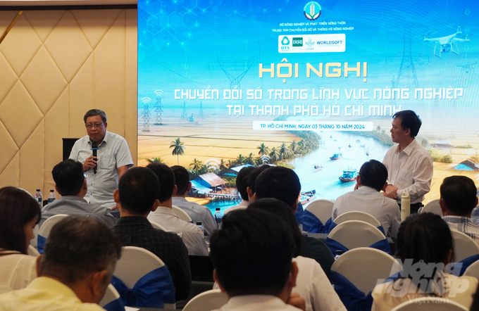 The conference on digital transformation in the agricultural sector was the first held for southern provinces. Photo: Nguyen Thuy.