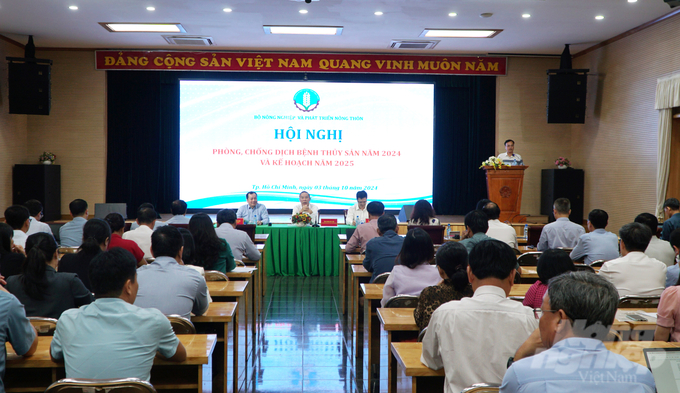 The conference aimed to boost aquaculture production, with the aim of maintaining growth momentum following the typhoon. Photo: Le Binh.