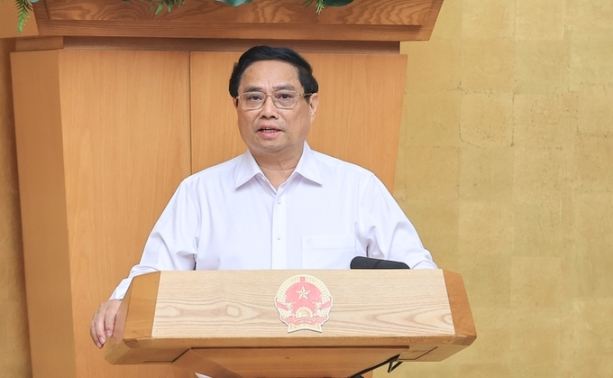 Prime Minister Pham Minh Chinh: Strive for GDP growth of over 7% in 2024. Photo: Nhat Bac.