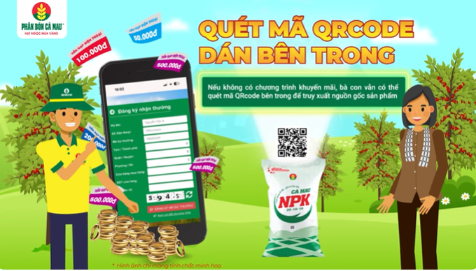 Smart and convenient QR codes are applied to each bag of fertilizer.