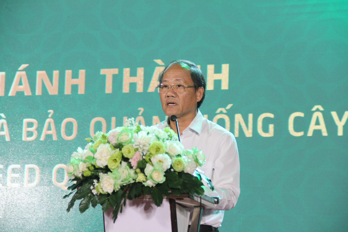 Mr. Pham Viet Tich, Director of the Department of Agriculture and Rural Development of Quang Nam Province, expressed his desire for Vinaseed to continue collaborating with the local agricultural sector in the future. Photo: L.K.