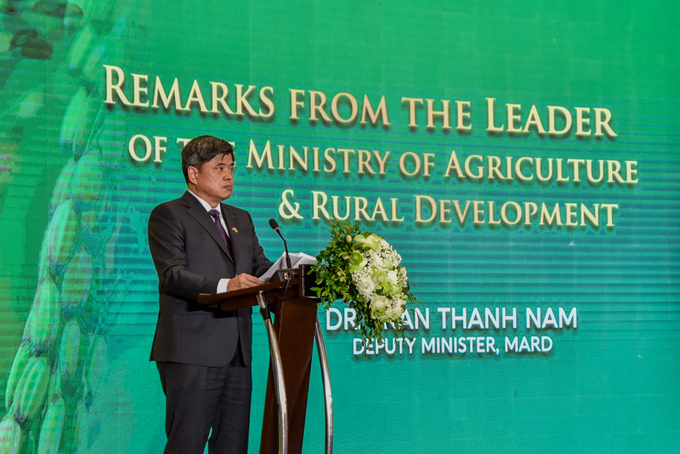 Deputy Minister Tran Thanh Nam expressed high appreciation for IRRI’s contributions to Vietnam's rice industry. Photo: Quynh Chi.