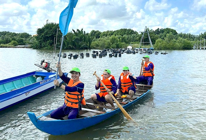 The Nguoi Giu Rung tourist area is exploiting the strengths and potential of mangrove forests to do tourism with the philosophy of 'sufficient economics' experienced in reality in Thailand. Photo: Minh Dam.