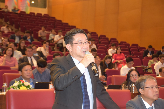 Mr. Duong Ngoc Hai, Permanent Vice Chairman of the People\'s Committee of Ho Chi Minh City, delivered a speech at the conference. Photo: V.D.T.