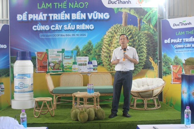 Mr. Nguyen Dinh Xuan, Director of the Department of Agriculture and Rural Development of Tay Ninh Province, shared at the conference. Photo: Tran Trung.