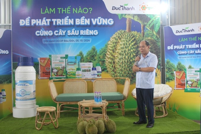 Mr. Le Viet Binh, Deputy Chief of the Office of the Ministry of Agriculture and Rural Development, shared at the conference. Photo: Tran Trung.