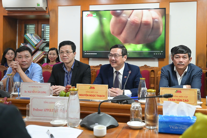 Editor-in-Chief Nguyen Ngoc Thach stated that Vietnam Agriculture Newspaper is committed to supporting ILRI in promoting and implementing science-based sustainable livestock solutions on a large scale. Photo: Tung Dinh,