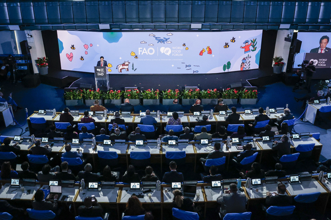 Director-General QU Dongyu officially kicked off the World Food Forum 2024.