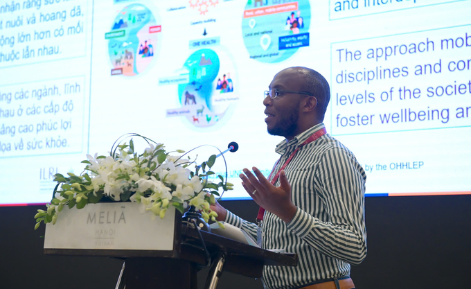 Dr. Dishon Muloi, ILRI expert on epidemiology and antibiotic resistance. Photo: Tung Dinh.