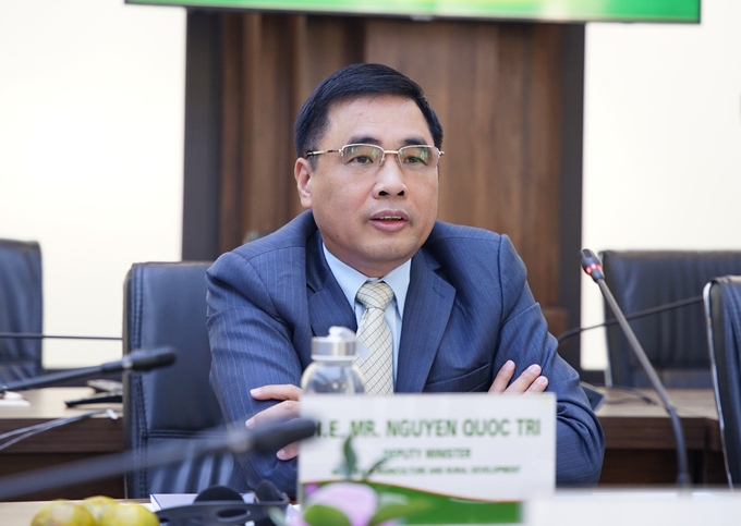 Deputy Minister Nguyen Quoc Tri recommended that USAID and WWF continue to provide assistance to Vietnam in the future with respect to biodiversity conservation. Photo: Linh Linh.