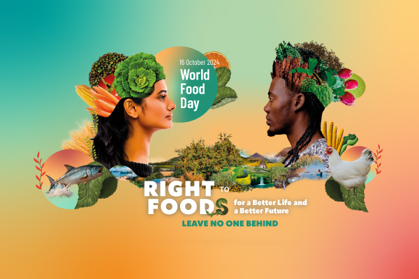 World Food Day global ceremony happening on 16 October at FAO headquarters. This year's theme, 'Right to ‘foods’ for a better life and a better future,' will build on hundreds of events and outreach activities worldwide that call for action throughout the month of October. 